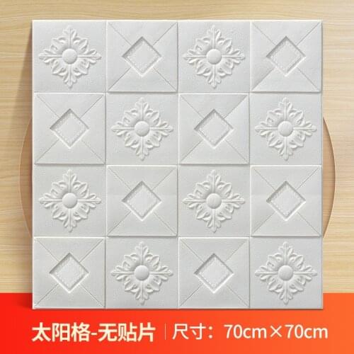 10PCS 70*77 3D Brick Wall Stickers DIY PE Foam Self adhesive Wallpaper Living TV Background Decor Panels Kids Room Decoration