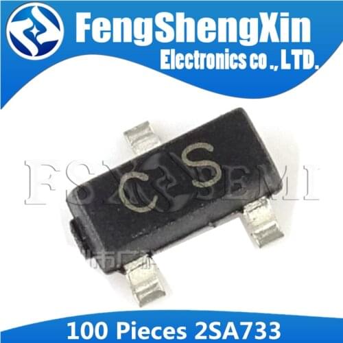 100PCS MMBTA733 2SA733 SOT23 A733 SOT SMD SOT-23 CS new transistor