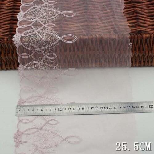 30Yards Lace Ribbon Tape Quality Pink Grey Trim DIY Embroidered Fabric For Sewing Decoration Bra Underwear Fabric