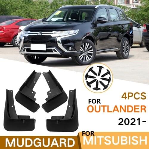 4 PCS Mudflap For For Mitsubishi Outlander 2021 Front Rear Car Fender Mud Flaps Guard Splash Flap Mudguards Accessories