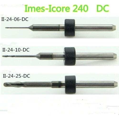 5 PCS/lot Dental Zirconia Carbide Milling Burs Machine Imes-Icore 240 System 0.6/1.0/2.5mm Length 48mm Use For Zirconia Block DC