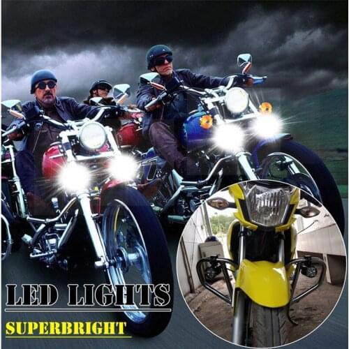 9 Lamp Bead MotorcycleExternal LED Headlights Always Bright Flashing Long-range Spotlight Aluminum Alloy Switch With Accessories