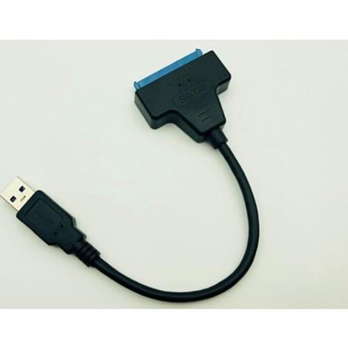 1pcs USB 3.0 to SATA3 SATA3.0 22 Pin 2.5 Inch Hard Disk Driver SSD Adapter Cable Converter Super Speed Hot Sale High Quality New