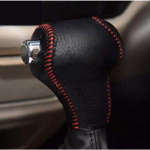 For Kia Sportage R Cerato K3 K5 Sorento 2011-2015 Car Accessories Cover Leather Car Gear Shift Collars Case Handbrake Cover