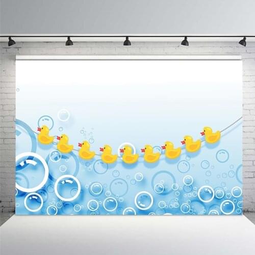 Yellow Duck Photography Backdrop Bubble Newborn Baby Shower Photo Shoot Photography Background Photo Studio Photozone