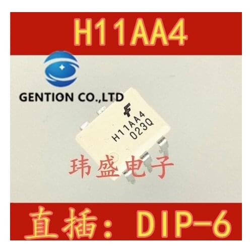 10PCS H11AA4 H11AA4M DIP-6 photoelectric coupler light coupling in stock 100% new and original