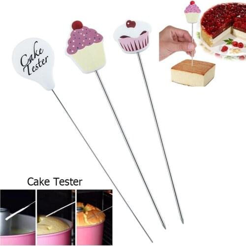 Cake Testing Baking Tool Stainless Steel Tester Home Creative Multifunction Kitchen Crafts Baking Cake Skewer