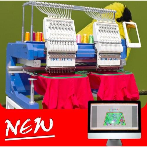 China 10 years service ! HOLiAUMA double heads high quality A15 DAHAO computer high speed flat/hat embroidery machine