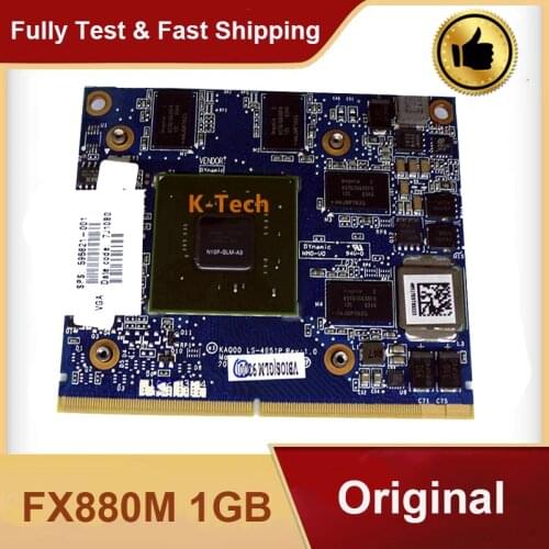 Quadro FX880M FX 880M GDDR3 1GB Video Graphics Card With X-Bracket N10P-GLM-A3 For HP 8540W 8540P Laptop 100% Test