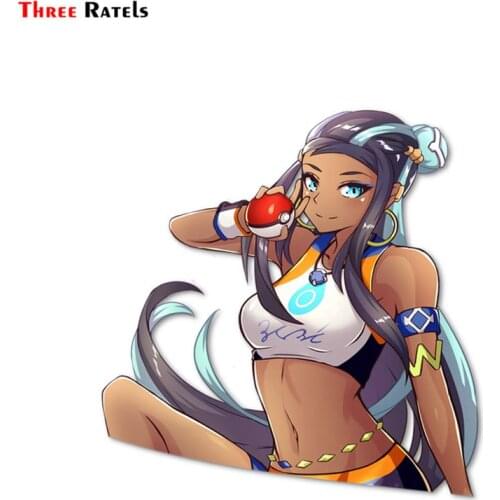 Three Ratels FC304 NESSA KISS Cute cartoon 3D Stickers for car anime sex decal