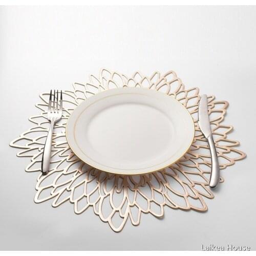 Table Cushion Table Mat Christmas Decor Heat Resistant For Dinner Mat Simple Nordic Wind Decoration Hollow Out Western Placemats