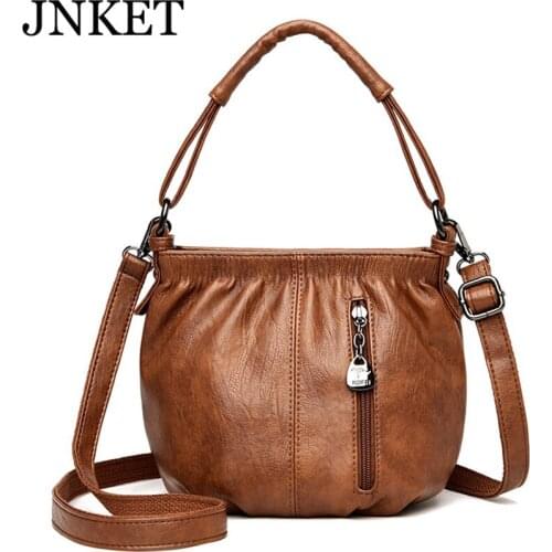 NKET New Women PU Leather Shoulder Bag Casual Crossbody Bag Ladies Sling Bag