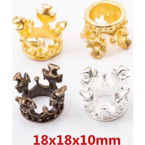 Wholesale 10 pcs quality Crown Pendant Alloy DIY Fashion charm Bracelet Necklace Jewelry Accessories 5621