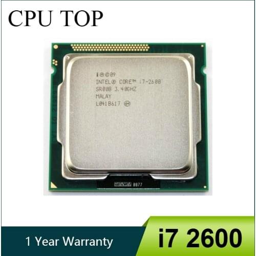 Intel i7 2600 CPU Processor Quad-Core 3.4GHz Socket LGA1155