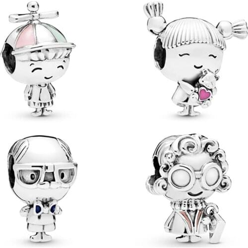 Propeller Hat Boy Charm 100% 925 Sterling Silver Propeller Hat Boy Charms Fit Original Bracelet Diy Jewelry