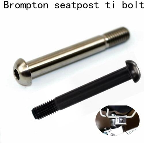 Folding bike seatpost Ti bolt Titanium alloy screw bicycle Titanium alloy replacement screw for original seat post tube