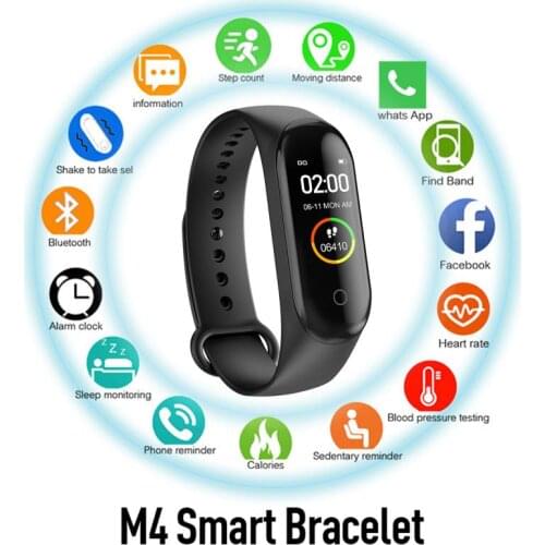 M4 Smart Band Wristband Fitness Tracker Heart Rate Blood Pressure Fitness Bracelet Smart watch For Android IOS часы amazfit