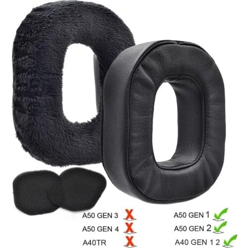 Replacement Ear Ads Earpads for Astro A40 A40TR A50 Headphones Soft Leather Earmuff Headset