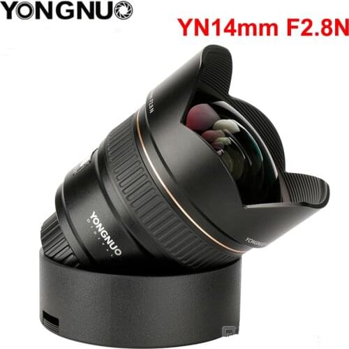 YONGNUO Ultra-wide Angle Prime Lens YN14mm F2.8N Auto Focus Metal Mount for Nikon D850 D750 D810a D800E D500 D610 D5 D4S D3