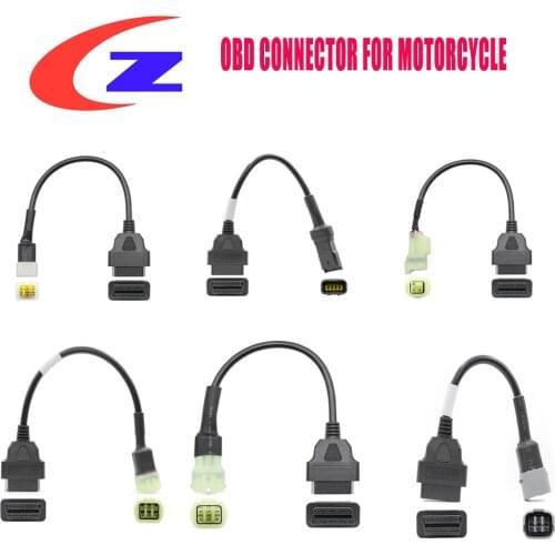 Unversial Motorcycle OBD2 Connector For YAMAHA OBD Connector Cable For HONDA/KTM/SUZUKI/DUCADI/KAWASAKI Moto OBD Extension cable