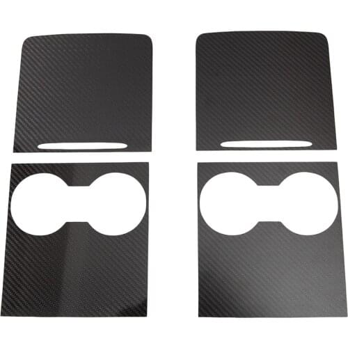 Vxvb For Tesla Model Y 2021 Model 3 Car Real Carbon Fiber Central Interior Accessories Center Console Cover Control Panel Model3