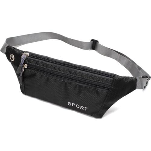 2021 Fanny Pack Female New Sports Fashion Waterproof Chest Handbag Unisex Waist Bag Ladies Waist Packs Belly Belt Bags Purse men