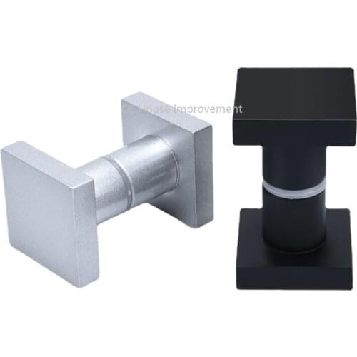 Vierkante Massief Aluminium Glas Deurknop Pull Handle Douche Doos Entry Gate