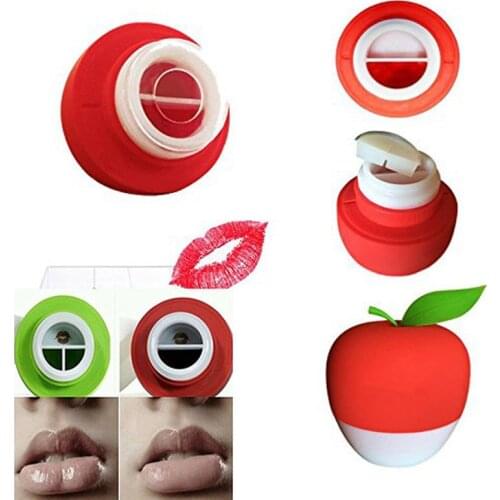 Women Sexy Lip Plumpers Lips Enhancer Beauty Training Lovely Red Green Apple Shape Care Tools Lady Girls Female Gift