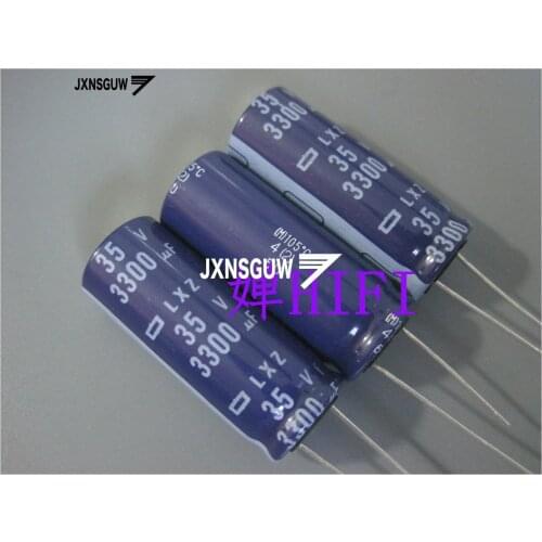 10PCS NIPPON LXZ 35V3300UF 16X40MM NCC Aluminum electrolytic capacitor 3300UF/35V CHEMI-CON 105 degrees 3300uF 35V