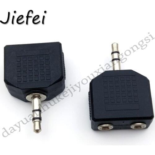 100pcs 1 Male to 2 Female 3.5 Jack Aux Audio Cable Headphone Splitter for Apple iPhone 4 5 6 7 plus iPad iPod laptop MP3 speaker