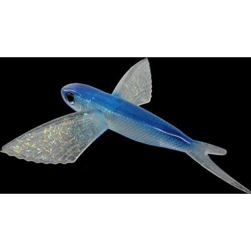 2019 Sea water fishing bait fly fish 3D eyes 17cm 66g fishing soft lure trolling tuna bait sea fishing boat mackerel crankbait