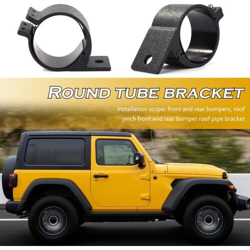 2x 3 inch Mounting Brackets Anti-resistance Repairing Parts Tube Horizontal Bar Outdoor Clamp Holder for Off Road Light