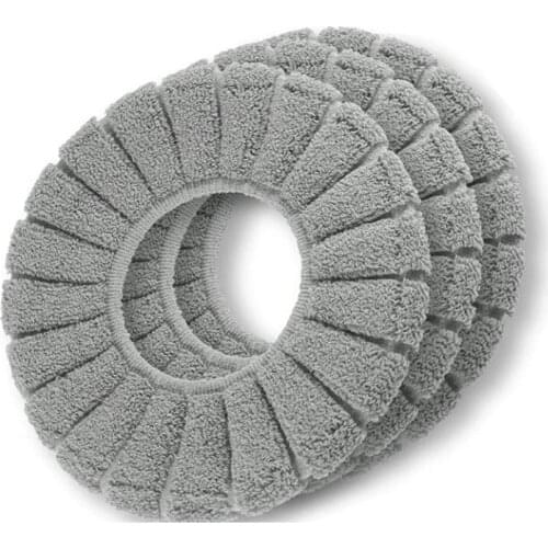 3Pcs Toilet Seat Cover,Bathroom Soft Seat Cushion Cover Stretchable Washable Toilet Seat Covers for Bathroom Toilet Seat