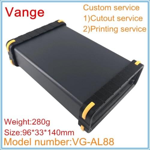 5pcs/lot extruded profiles housing shell 96*33*140mm 6063-T5 aluminum project boxes diy enclosures for industrial control PCB