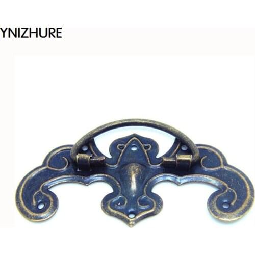50pcs 44 * 27mm Small antique cabinet drawer handle the bat handle small metal handle decoration accessories handle