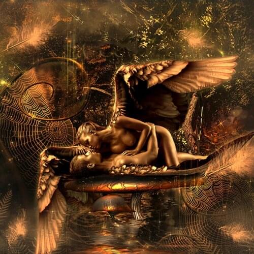 Full Square/Round Drill 5D DIY Diamond Painting "Angel couple" Embroidery Cross Stitch 3D Home Decor