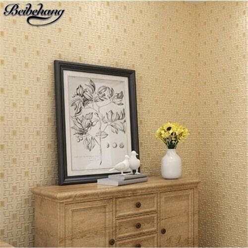 Beibehang Chinese classical small grid 3D precision non - woven wallpaper bedroom living room TV study background wall wallpaper