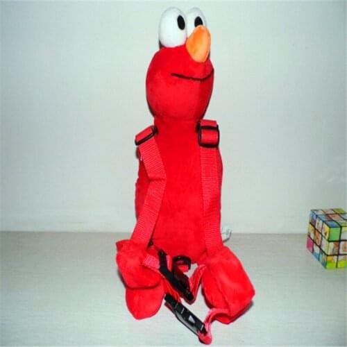 Buddy Red Elmo 2 in 1 Harness buddy Infant Leashes Carrier Plush Toy Bag Kid Keeper
