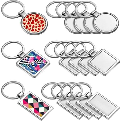 Sublimation metal keychain + blank aluminium plate 20 pieces /lot