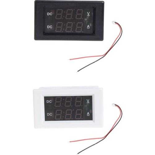 DC 100V 20A Dual Digital Voltmeter Ammeter Volt Amp Tester Gauge Meter Red+Green LED