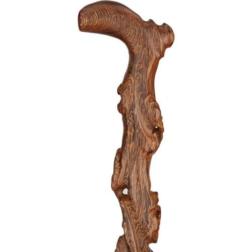 Mahogany wood wooden crutch wings old crutches elderly ROOT CANE retro New Year Birthday