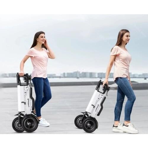 Electric Scooter With Two Seats 3 Wheels Electric Bicycles Parent-child Tricycle 36V 350W Off Road Electric Bike Reverse System