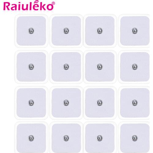 10/20Pcs Electrode Pads Self Adhesive Replacement Tens Non-woven Fabric Physical Therapy ReusableTENS Unit Patches Pad Messager