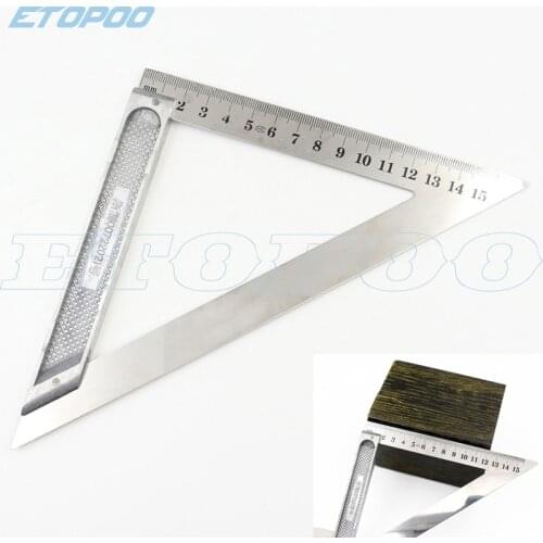 Triangle Shape Ruler Aluminum Alloy Speed Square Protractor Miter For Carpenter Measurement Tools ferramenta measure market
