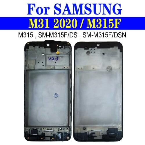 M31 Middle Frame For Samsung Galaxy M31 M315 M315F Phone Frame SM-M315F/DS SM-M315F/DSN Replacement Housing Front Cover