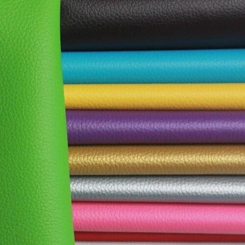 10 yards roll Semi-pu leather Small lychee pattern massage chair leather slippers soft bag decoration leather fabric wholesale