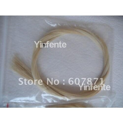 New 100 violin bow horse hair natural white mongol #7