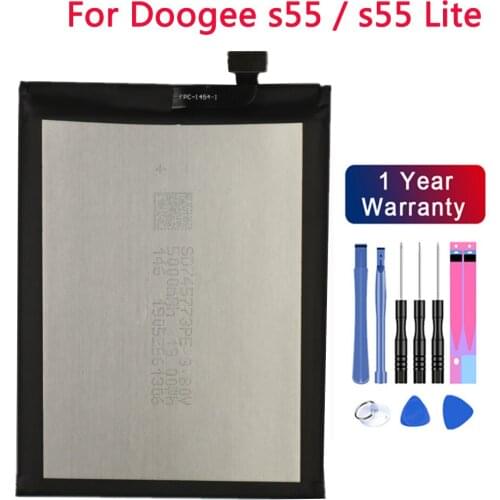 New Original Battery 5500mah For Doogee S55 / S55 Lite s55Lite Bateria+free tools