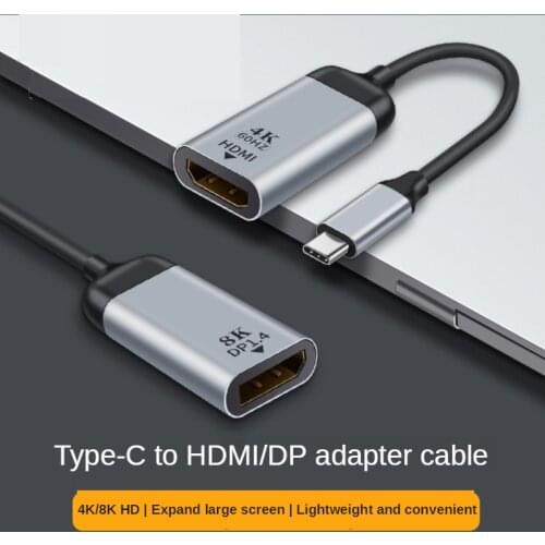 USB Type-C to VGA/DP/HDMI-Compatible Converter Cable Mini DP/GB/MDP Type C to HDMI-Compatible 4K 60HZ Adapter for Huawei Samsung