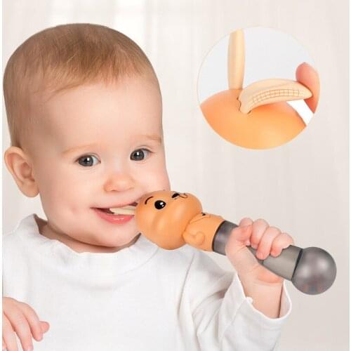 Newborns Rattles Music Early Education Sand Hammer 4 in 1 Baby Teether Music Grasping Rods Early Learning Toys For Babies